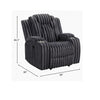 Phil Tab-Pull Recliner Chair with Cup Holders | Dark Gray Corduroy