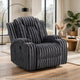 Phil Tab-Pull Recliner Chair with Cup Holders | Dark Gray Corduroy