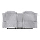 Phil Reclining Loveseat | Console and Cup Holders | Light Gray Corduroy