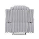 Phil Tab-Pull Recliner Chair with Cup Holders | Light Gray Corduroy