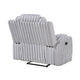 Phil Tab-Pull Recliner Chair with Cup Holders | Light Gray Corduroy