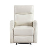Henley Reclining Chair with Magazine Pocket | Beige Faux Leather