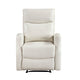 Henley Reclining Chair with Magazine Pocket | Beige Faux Leather