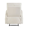 Henley Reclining Chair with Magazine Pocket | Beige Faux Leather