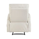 Henley Reclining Chair with Magazine Pocket | Beige Faux Leather