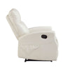 Henley Reclining Chair with Magazine Pocket | Beige Faux Leather