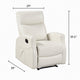 Henley Reclining Chair with Magazine Pocket | Beige Faux Leather