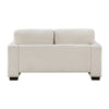 Covey Loveseat with 2 Pillows and Rubberwood Legs | Beige Chenille