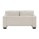 Covey Loveseat with 2 Pillows and Rubberwood Legs | Beige Chenille