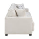 Covey Sofa with 4 Accent Pillows | Rubberwood Legs | Beige Chenille