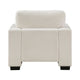 Covey Accent Chair with 1 Pillow and Rubberwood Legs | Beige Chenille