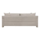 Evany Sofa with 4 Accent Pillows | Upholstered Legs | Taupe Chenille