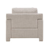 Evany Accent Chair with 1 Pillow and Upholstered Legs | Taupe Chenille