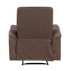 Meloni Reclining Chair with Pull-Hand Mechanism | Brown Microfiber