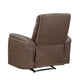 Meloni Reclining Chair with Pull-Hand Mechanism | Brown Microfiber