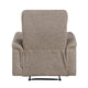 Meloni Reclining Chair with Pull-Hand Mechanism | Taupe Microfiber