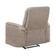 Meloni Reclining Chair with Pull-Hand Mechanism | Taupe Microfiber