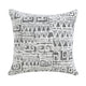 Pinto Sofa with Nailhead Trim and 2 Accent Pillows | Gray Microfiber