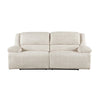 Cally Power Reclining Sofa with USB Charging Ports | Beige Microfiber
