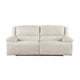 Cally Power Reclining Sofa with USB Charging Ports | Beige Microfiber