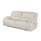 Cally Power Reclining Sofa with USB Charging Ports | Beige Microfiber