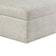 Inaya Storage Ottoman with Casters | Brown Wood | Sage Sand Microfiber | 41"