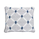 Marie Loveseat | Reversible Cushions | 4 Accent Pillows | Blue Chenille