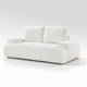 Brenda Loveseat | Reversible Cushions | Faux Wood Feet | Beige Chenille