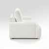 Brenda Loveseat | Reversible Cushions | Faux Wood Feet | Beige Chenille