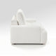 Brenda Loveseat | Reversible Cushions | Faux Wood Feet | Beige Chenille