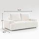 Brenda Loveseat | Reversible Cushions | Faux Wood Feet | Beige Chenille