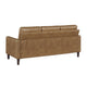 Xyna Modern Sofa with Faux Wood Feet Design | Brown Textured Fabric