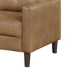 Xyna Modern Sofa with Faux Wood Feet Design | Brown Textured Fabric