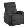 May Wall Hugger Reclining Chair | Storage Pocket | Dark Gray Microfiber