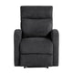 May Wall Hugger Reclining Chair | Storage Pocket | Dark Gray Microfiber