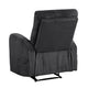 May Wall Hugger Reclining Chair | Storage Pocket | Dark Gray Microfiber