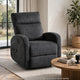 May Wall Hugger Reclining Chair | Storage Pocket | Dark Gray Microfiber