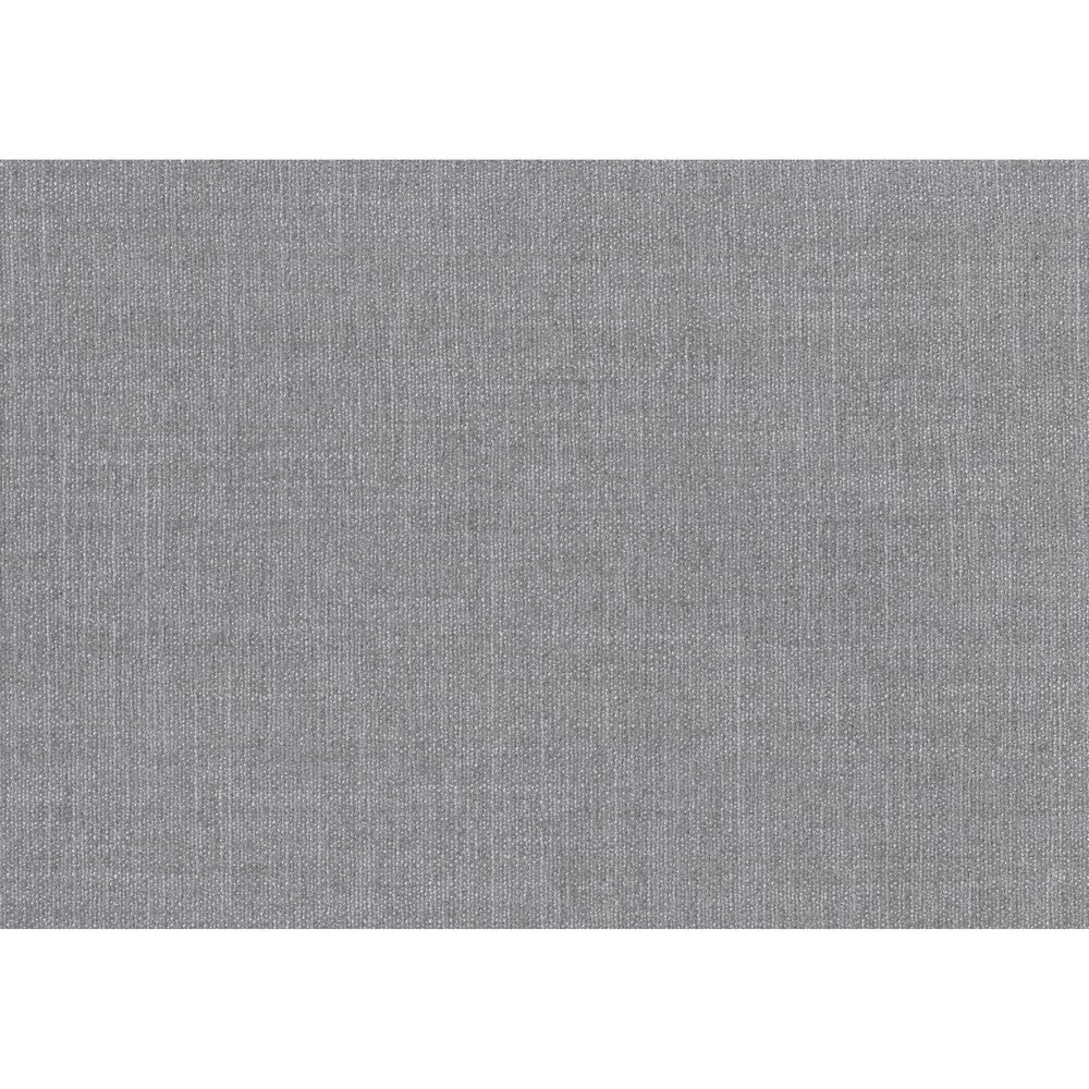 Tanya Ottoman with Casters | Plush Cushion Top | Gray Tufted Fabric | 46"
