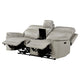 Zelda Power Reclining Loveseat | Console & Headrests | Gray Genuine Leather