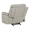 Zelda Power Glider Recliner | Power Headrest | USB | Gray Genuine Leather