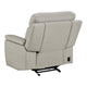 Zelda Power Glider Recliner | Power Headrest | USB | Gray Genuine Leather