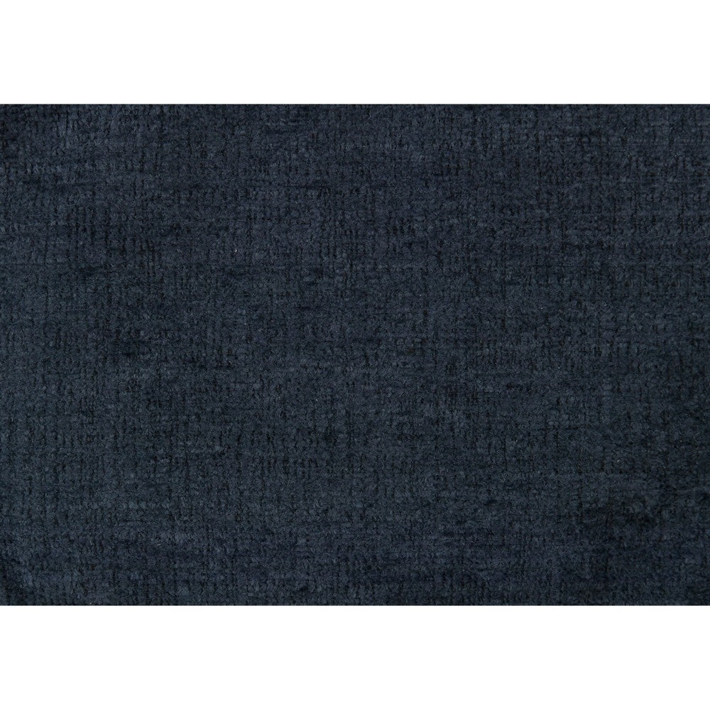 Elon 3-Seater Sofa with Black Feet | Rolled Arms | Blue Chenille | 81"