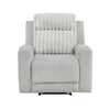 Lupe Manual Reclining Chair | Track Arms | Gray Corduroy and Microfiber