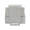 Lupe Manual Reclining Chair | Track Arms | Gray Corduroy and Microfiber
