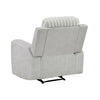 Lupe Manual Reclining Chair | Track Arms | Gray Corduroy and Microfiber
