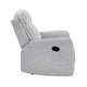 Lupe Manual Reclining Chair | Track Arms | Gray Corduroy and Microfiber
