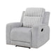 Lupe Manual Reclining Chair | Track Arms | Gray Corduroy and Microfiber