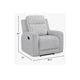 Lupe Manual Reclining Chair | Track Arms | Gray Corduroy and Microfiber