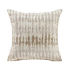 Zoya Sofa w 2 Pillows | Track Arms | Foam Fill Taupe Chenille 83"
