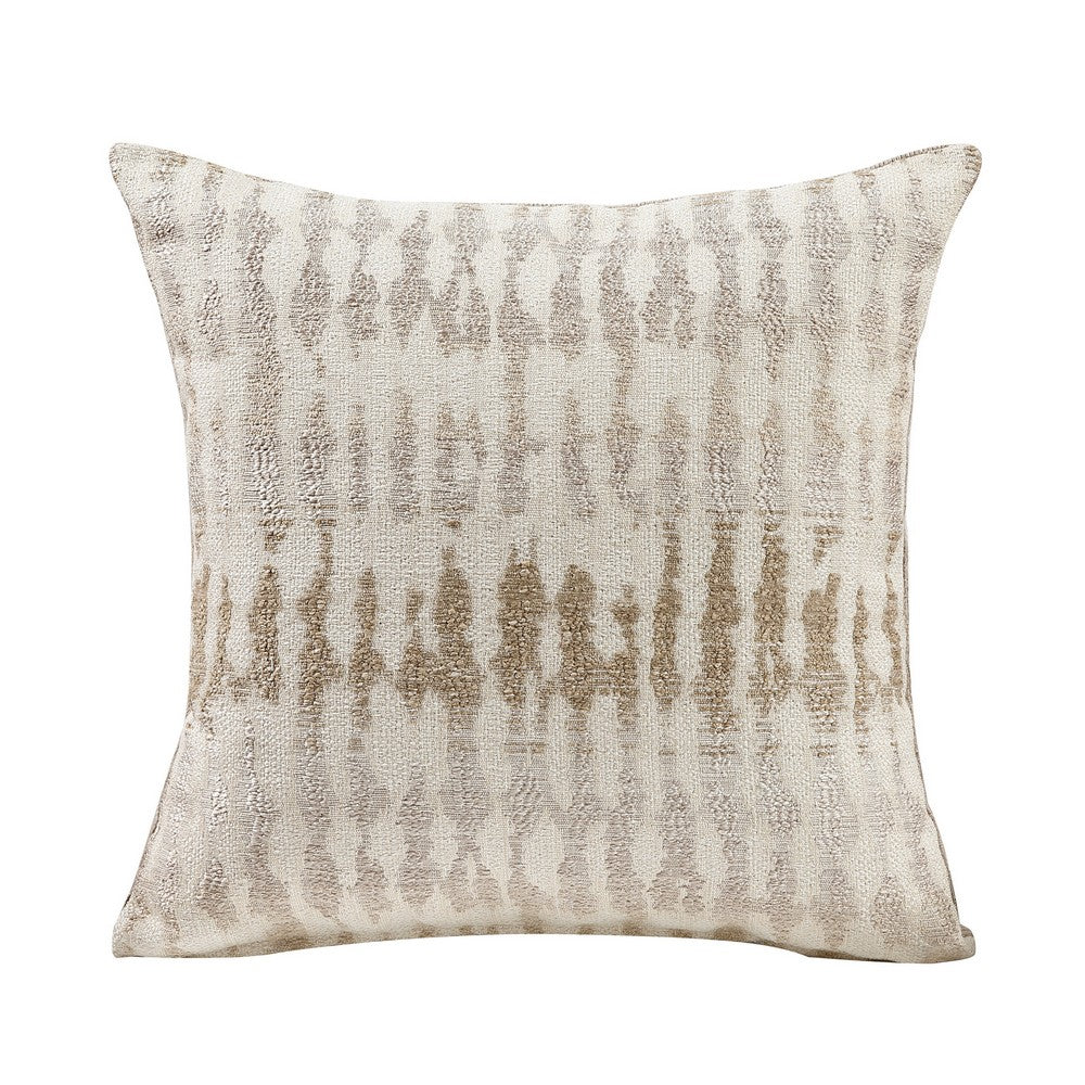 Zoya Sofa w 2 Pillows | Track Arms | Foam Fill Taupe Chenille 83"
